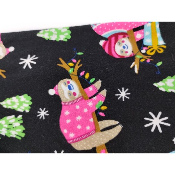 No Boundaries Juniors  XL Sloth & Tree Festive Print Long Sleeve Top - Picture 7 of 8